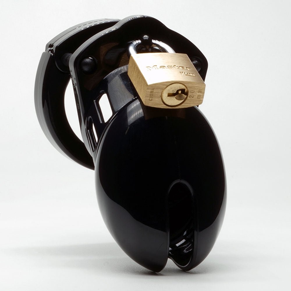 CB-6000S Chastity Cock Cage Kit - Black 2.5 Inch Cock Cage Kit